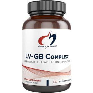 Поддержка печени и желчного пузыря, LV-GB Complex, Designs for Health, 90 вегетарианских капсул