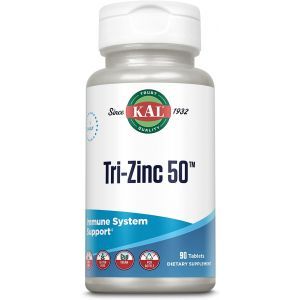 Цинк, Tri-Zinc 50, KAL, 90 таблеток