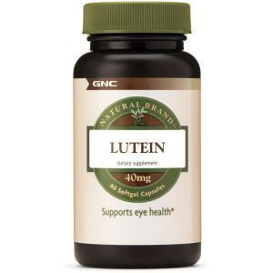 Лютеин (с зеаксантином), Lutein, NATURAL BRAND, GNC, 40 мг, 60 гелевых капсул