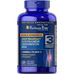 Puritan's Pride, Double Strength Glucosamine, Chondroitin & MSM Joint Soother®, 120  Caplets