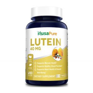 Лютеин, Lutein, NusaPure, 40 мг, 180 вегетарианских капсул