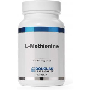 L-метионин, поддерживает нормальную работу печени, неврологическую функцию и антиоксидантную защиту, L-Methionine, Douglas Laboratories, 500 мг., 60 капсул