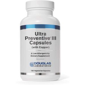 Комплексная формула из витаминов, минералов и микроэлементов, Ultra Preventive III with Copper, Douglas Laboratories, 180 капсул
