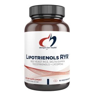 Контроль уровня липидов крови, Lipotrienols RYR, Designs for Health, 60 вегетарианских капсул
