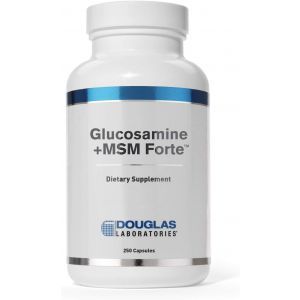 Поддержка здоровья стареющих суставов, Glucosamine + MSM Forte, Douglas Laboratories, 250 капсул
