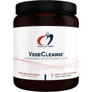 Очищение организма, VegeCleanse, Designs for Health, ягодно-ванильный вкус, порошок, 756 г