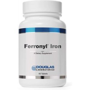 Железо с комбинацией витаминов, Ferronyl (with Vitamin C), Douglas Laboratories, 60 таблеток