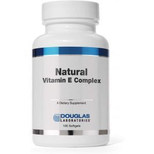 Витамин E, антиоксидантная защита, Natural Vitamin E Complex, Douglas Laboratories, 100 капсул