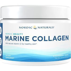 Морской коллаген, с клубничным ароматом, Marine Collagen, Nordic Naturals, 150 г