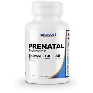 Мультивитамины для беременных, Prenatal Multivitamin, Nutricost, 60 таблеток