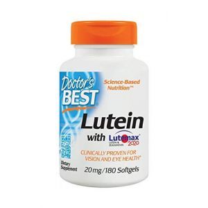 Лютеин, Lutein, Doctors Best, лютемакс, 20 мг, 180 капс