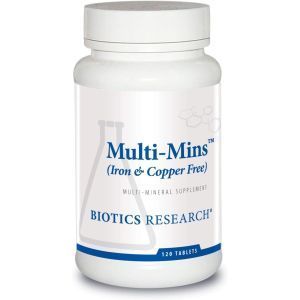 Минеральный комплекс без железа и меди, Multi-Mins, Biotics Research, 120 таблеток