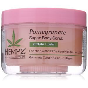 Сахарный скраб, гранат, Pomegranate Herbal Sugar Body Scrub, Hempz, 176 гр.