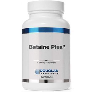 Бетаин, поддержка пищеварения, Betaine Plus, Douglas Laboratories, 250 капсул