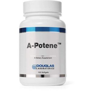 Бета каротин, A-Potene Beta-Carotene, Douglas Laboratories, для антиоксидантов и поддержки иммунитета, 100 капсул