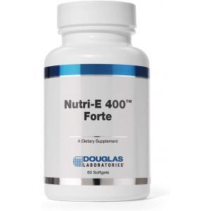 Витамин Е, поддержка оксигенации, печени и иммунной функции, Nutri E-400, Douglas Laboratories, 60 капсул
