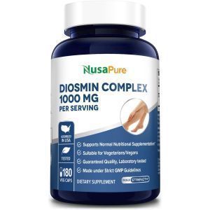 Диосмина комплекс, Diosmin Complex, NusaPure, 1000 мг, 180 вегетарианских капсул