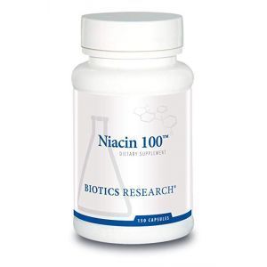 Ниацин, Niacin 100, Biotics Research, 150 капсул