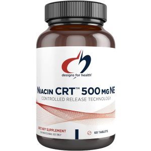 Ниацин, Niacin CRT, Designs for Health, 500 мг, 60 таблеток