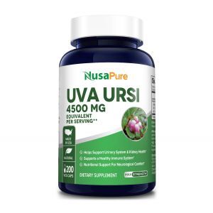 Толокнянка, Uva Ursi, NusaPure, 4500 мг, 200 вегетарианских капсул