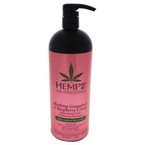 Шампунь для збереження кольору волосся, рум'яний грейпфрут і малинові вершки, Herbal Color Preserving Shampoo, Hempz, 1 л.