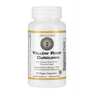 Куркумин, Yellow Rot Curcumin, APOLLO SUN, 60 веганских капсул
