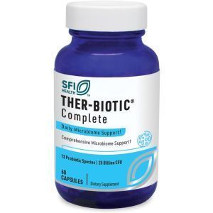 Пробиотики, Ther-Biotic Complete, Klaire Labs, здоровье кишечника, поддержка иммунитета, гипоаллергенные, Lactobacillus Rhamnosus + 11 других видов пробиотиков, 25 млрд КОЕ, 60 капсул