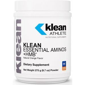 Незаменимые аминокислоты с HMB, витамином D3 и глютамином, Klean Essential Aminos +HMB, Klean Athlete, для сухой мышечной массы, вкус апельсина, 275 г
