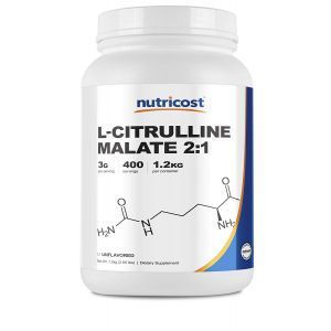 L-цитруллин малат, L-Citrulline Malate 2:1, Nutricost, порошок, 1.2 кг
