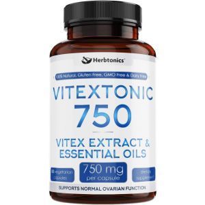 Витекс священный, Vitextonik, Herbtonics, для женщин, 750 мг, 120 вегетарианских капсул