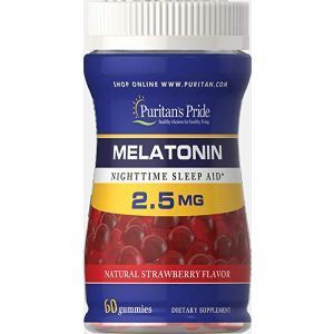 Мелатонин, Melatonin Gummy, Puritan's Pride, 2,5 мг, 60 капсул