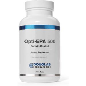 Омега-3 жирные кислоты, поддержка мозга, глаз, беременности и ССС, Opti-EPA 500, Douglas Laboratories, 250 капсул