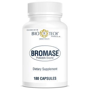 Бромелайн, протеолитический фермент, Bromase, Bio-Tech, 180 капсул