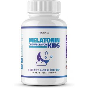 Мелатонин жевательный, Melatonin Chewables, Havasu Nutrition, для детей, 60 таблеток