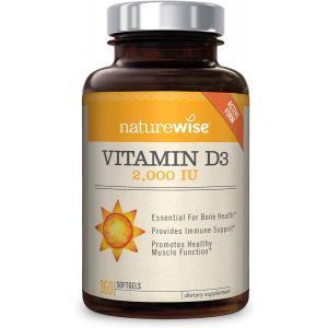 Витамин Д3, Vitamin D3, NatureWise, 2000 МЕ, 360 гелевых капсул