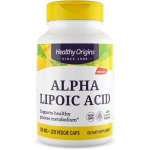 Альфа-ліпоєва кислота, Alpha Lipoic Acid, Healthy Origins, 100 мг, 120 капсул