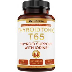 Поддержка щитовидной железы, Thyroidtonik, Herbtonics, 120 капсул