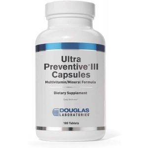 Комплексная формула из витаминов, минералов и микроэлементов, Ultra Preventive III, Douglas Laboratories, 180 капсул