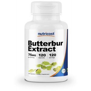 Белокопытник, экстракт, Butterbur Extract, Nutricost, 75 мг, 120 капсул