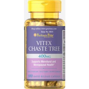 Менопауза комплекс для женщин, Vitex Chaste Tree, Puritan's Pride, 400 мг, 100 капсул