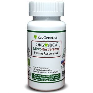 Ресвератрол, Orgonica MicroResveratrol, Revgenetics NMN, 500 мг, 30 вегетарианских капсул