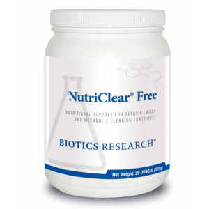 Детоксикация и поддержка желудочно-кишечного тракта, NutriClear Free, Biotics Research, 551 г.