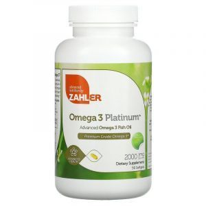 Омега 3 (рыбий жир), Omega 3 Fish Oil, Zahler, улучшенный, 1000 мг, 90 капсул