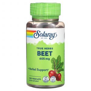 Свекла, Beet Root, Solaray, 605 мг, 100 капсул (Default)