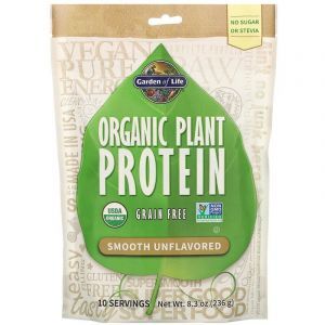 Растительный протеин, Plant Protein, Garden of Life, органик, без ароматизаторов, 236 г  