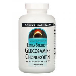 Глюкозамин и хондроитин, Glucosamine Chondroitin, Source Naturals, 120 таблеток