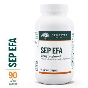 Омега для поддержания сердечно-сосудистого, нейронального и когтивного здоровья, SEP EFA, Genestra Brands, 90 капсул