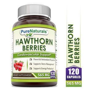 Боярышник, ягоды, Hawthorn Berries, Pure Naturals, 565 мг, 120 капсул