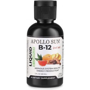 Комплекс витаминов В с витамином B-12, B-Complex, APOLLO SUN, жидкий,  59 мл

