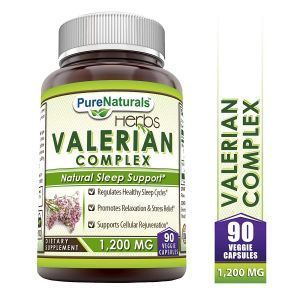 Валериана, Valerian Complex, Pure Naturals, комплекс, 1200 мг,  90 вегетарианских капсул